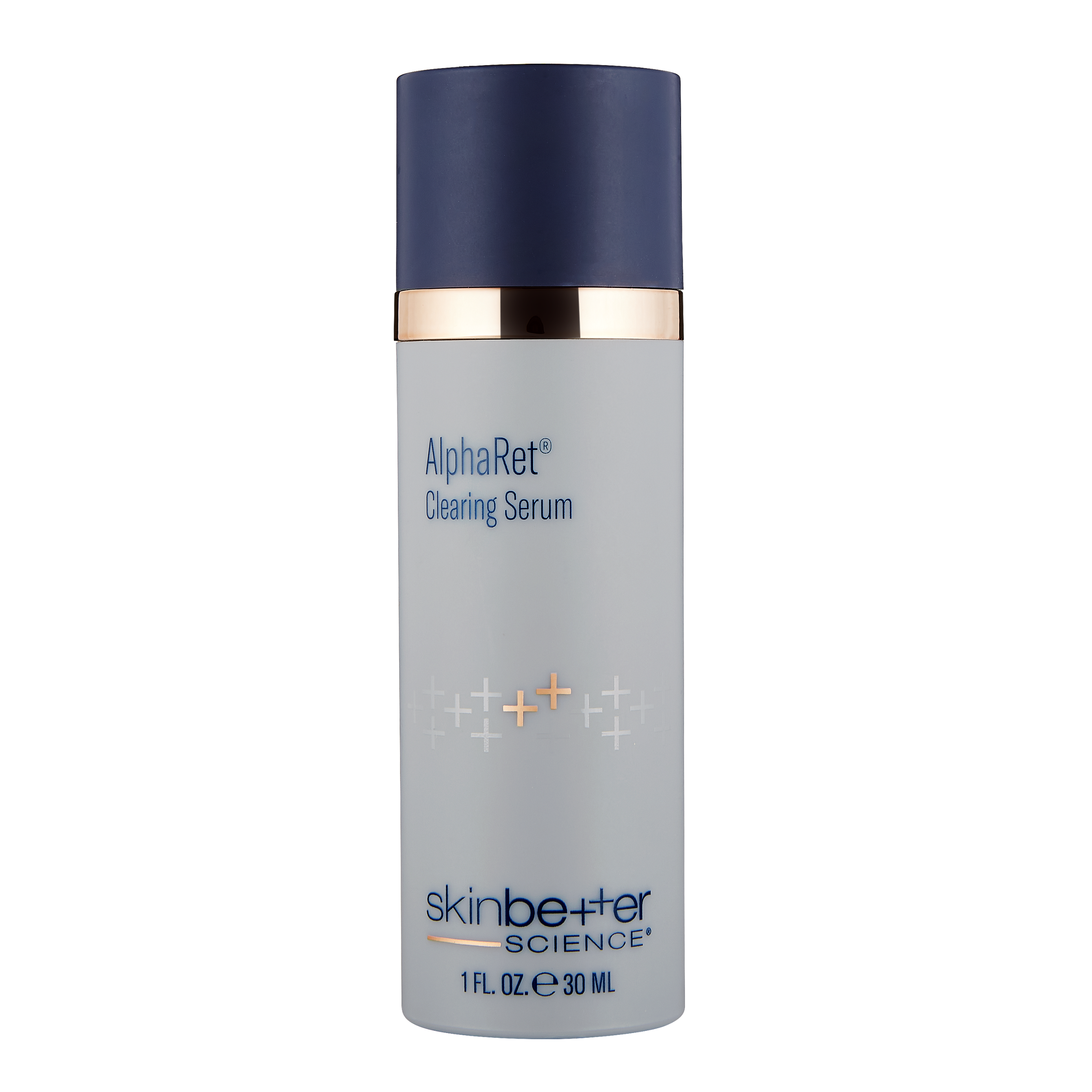 AlphaRet Clearing Serum bottle by skinbetter science with blue cap and label
