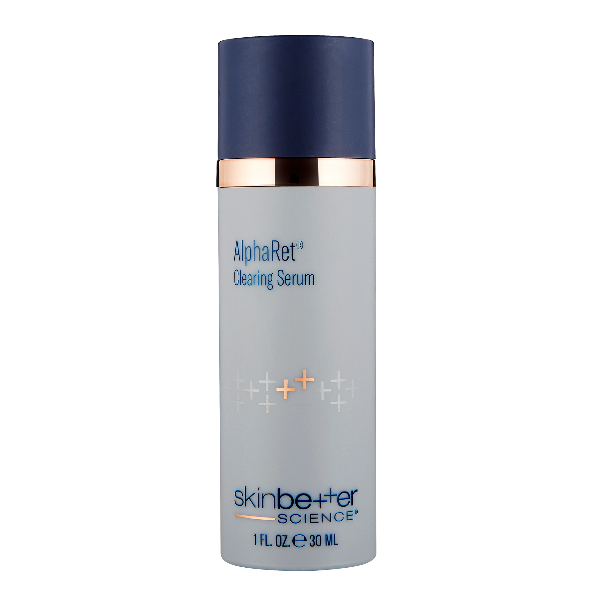 AlphaRet Clearing Serum bottle by skinbetter science with blue cap and label